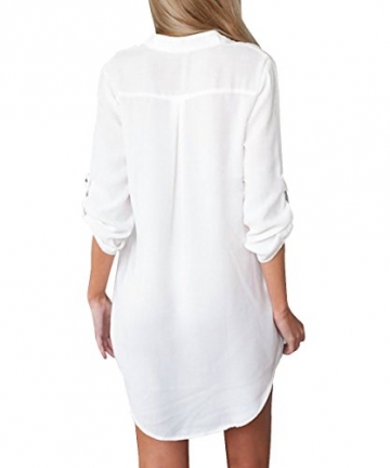 Casual Damen Bluse Shirt Schluppenbluse - 2