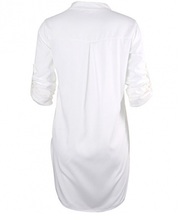 Casual Damen Bluse Shirt Schluppenbluse - 5