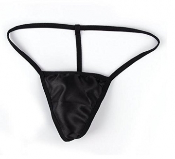 Damen Sexy Schwarz Spitze Lingerie Satin Babydolls Kimono Dessous Reizwaesche Negligee G-String-Spitze-Unterwäsche (L) - 3
