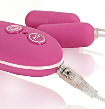 Deluxe Bullet Vibro Ei mit 10 Programmen & Fernbedienung, 2 Vibro Eier- anal & vaginal - 4