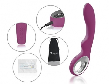 Deluxe G Punkt Silikon Vibrator S3 mit Klitoris Stimulation, Akkutechnologie - 2