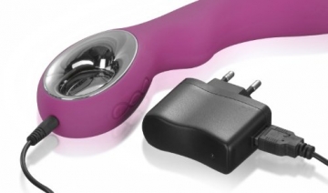 Deluxe G Punkt Silikon Vibrator S3 mit Klitoris Stimulation, Akkutechnologie - 6