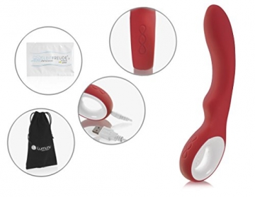 Deluxe G Punkt Silikon Vibrator S5 mit Klitorisstimulator, Akkutechnologie - 5