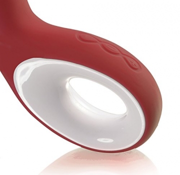 Deluxe G Punkt Silikon Vibrator S5 mit Klitorisstimulator, Akkutechnologie - 8