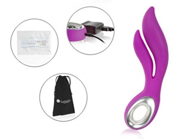 Deluxe G Punkt Silikon Vibrator Wunderwelle, mit Klitorisstimulator & Akkutechnologie - 8