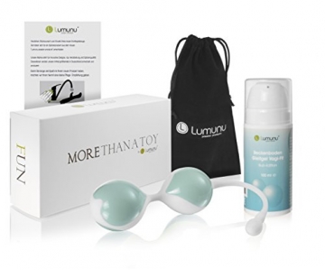 Deluxe Lumunu Beckenbodentrainingsset Vagi Fit (100ml Gel und Liebeskugeln), Beckenbodentrainer Bub Edition - 4