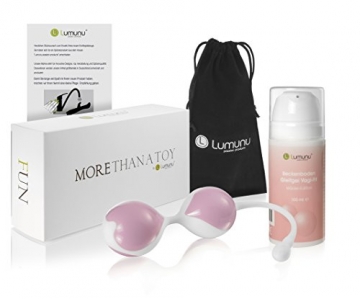 Deluxe Lumunu Beckenbodentrainingsset Vagi Fit (100ml Gel und Liebeskugeln), Beckenbodentrainer Mädel Edition - 4