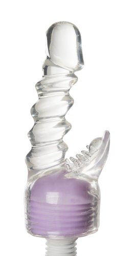 Deluxe Lumunu Magic Wand Massager mit Klitorisstimulator Aufsatz & power- Vibrator, Akkutechnik - 4