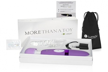 Deluxe Lumunu Magic Wand Massager mit Klitorisstimulator Aufsatz & power- Vibrator, Akkutechnik - 6