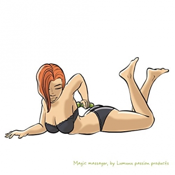 Deluxe Lumunu Magic Wand Massager mit Klitorisstimulator Aufsatz & power- Vibrator, Akkutechnik - 9