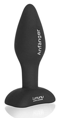 Deluxe Silikon Butt Plug Anfänger (small, Ø 28 mm), Analplug mit Standfuss - 3