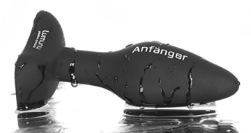 Deluxe Silikon Butt Plug Anfänger (small, Ø 28 mm), Analplug mit Standfuss - 9