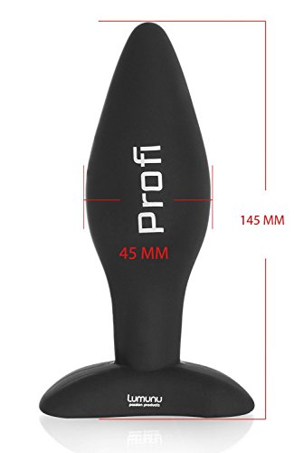 Deluxe Silikon Butt Plug Set (Ø 28,Ø 40 & Ø 45), Analplugs mit Standfuss - 5