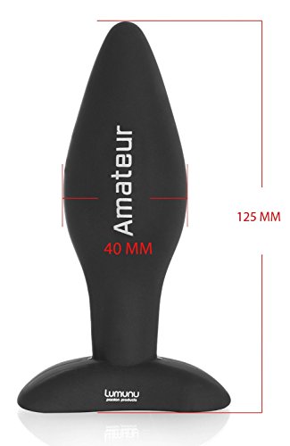 Deluxe Silikon Butt Plug Set (Ø 28,Ø 40 & Ø 45), Analplugs mit Standfuss - 7