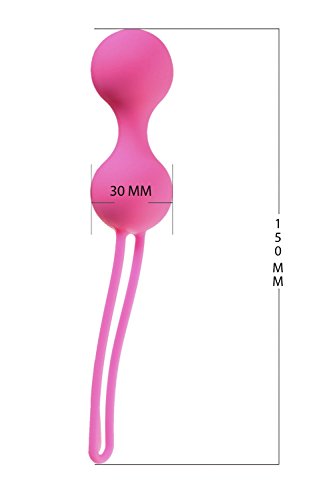 Deluxe Silikon Liebeskugeln (Ø30 mm) für Beckenboden- & Sextraining - 5
