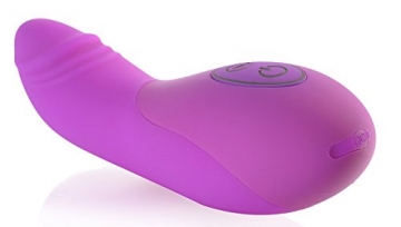 Deluxe Silikon Vibrator für Sie, kleiner Lümmel Aufliegevibrator mit 10 Programmen, Akkutechnik - 2