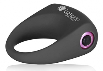 Deluxe Silikon Vibro Penisring Lumunu Kronjuwel, Cockring vibrierend mit Klitorisstimulator, wasserdicht - 2