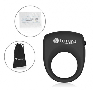 Deluxe Silikon Vibro Penisring Lumunu Kronjuwel, Cockring vibrierend mit Klitorisstimulator, wasserdicht - 5