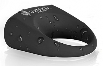 Deluxe Silikon Vibro Penisring Lumunu Kronjuwel, Cockring vibrierend mit Klitorisstimulator, wasserdicht - 7