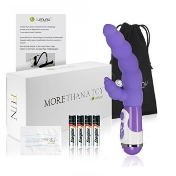 Deluxe Vibrator Raupe Nimmersatt mit Klitorisstimulation, Silikon Vibrator mit 10 Programmen - 7