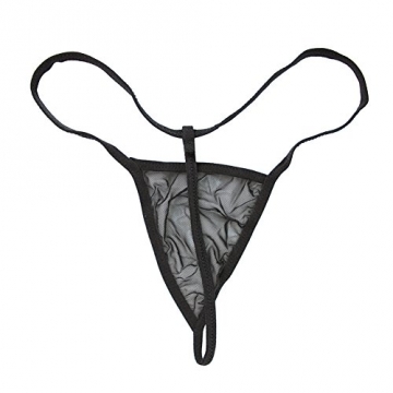 Eleery Reizwäsche Nachtwäsche Kostüm Uniform Lingerie Durchsichtig Bandage Spitze Babydolls (Schwarz) - 5