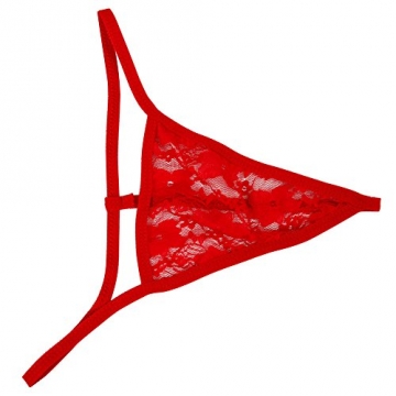 Eleery Weihnachts Kostüm Xmas Babydoll Reizwäsche Nachtwäsche Lingerie Nachtkleid in Rot (Rot) - 7