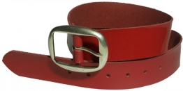 FRONHOFER Lack-Gürtel in Sommerfarben | echtes Leder | Lackfarben Gürtel, glänzender Lackgürtel 17033, Größe:Bundweite 100 cm;Farbe:Rot - 1