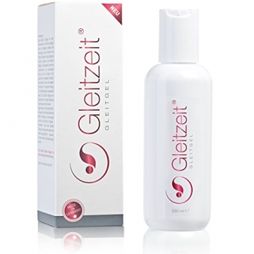 Gleitzeit Gleitgel Wasserbasis PREMIUM (250ml) XXL Langzeit-Spaß Gleitmittel sensitiv - 1