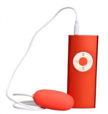 Hong Kong Fashion Leten Mp3 Formular Lademodus Vibro-Ei Eier Taschen Sexspielzeug für Frauen Quiet Wechselrichter / Wired Einzel Vibro-Ei (Rot) - 1