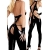 iEFiEL CATSUIT DAMEN DOMINA JUMPSUIT Leder OPTIK OVERLL BODYSUIT - 2