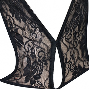 iEFiEL Damen Negligee Lingerie G-String Unterwäsche Babydoll Augenbinde Maske - 4
