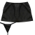 iEFiEL Damen Wetlook Mini Rock Lack Leder Look Dessous mit G-String Shorts Unterwäsche - 4