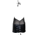 iiniim Sexy Damen Lingerie Dessous Lack Leder Clubwear Minikleid Partykleid - 4