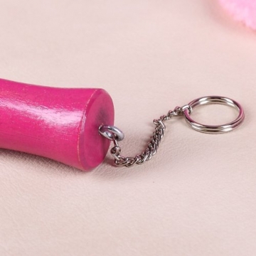 Luxus Tussy Pinker Dildo Schlüsselanhänger aus Holz - 5