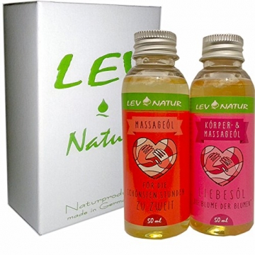 Massageöl Liebesöl 2-tlg Set Erotiköl 100ml mit herrlichem Duft, Naturprodukt direkt vom Hersteller - 1