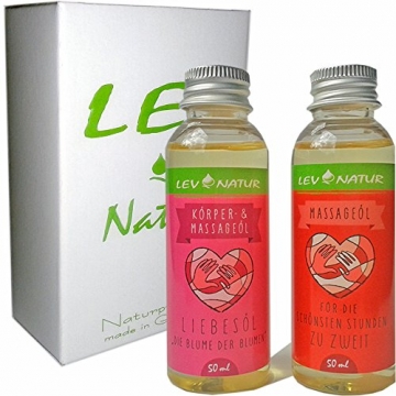 Massageöl Liebesöl 2-tlg Set Erotiköl 100ml, Naturprodukt direkt vom Hersteller, Hochwertige naturreine Öle - 1
