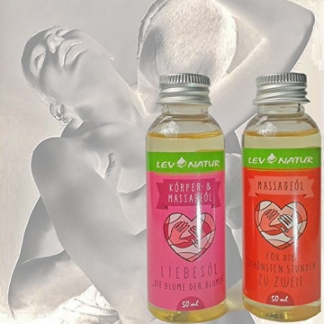 Massageöl Liebesöl 2-tlg Set Erotiköl 100ml, Naturprodukt direkt vom Hersteller, Hochwertige naturreine Öle - 2