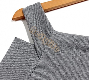 Mytom® Good Quality New Hot Selling Winter And Autumn Women'S Long Sleeve Sexy Cotton Casual Off Shoulder Dress Black Gray - 5