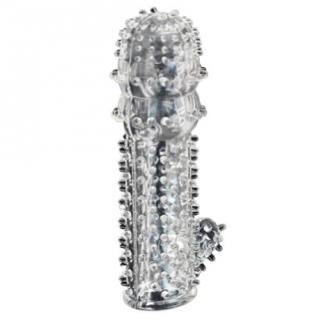 Outop 1 pcs Kristall Thorn Kondom Penis Sleeves Multi Point Stimulating Stimulation Stimulator Ring Enhancer Extender Penis Vergrößern Dildo männliche Masturbation - 2