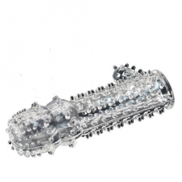 Outop 1 pcs Kristall Thorn Kondom Penis Sleeves Multi Point Stimulating Stimulation Stimulator Ring Enhancer Extender Penis Vergrößern Dildo männliche Masturbation - 4