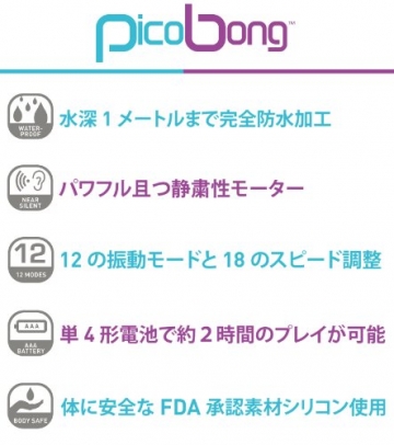 PicoBong Kiki Black, Aufliegevibrator, 1 Stück - 4