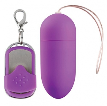 Shots Toys Vibrator-Ei mit 10 Geschwindigkeitsstufen, mit Fernbedienung, groß, violett, 1 Stück - 1